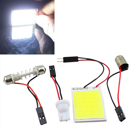 Cob Bright Dome 24 Led Festoon T10 BA9S Bright White สําหรับรถยนต์สากลจักรยาน