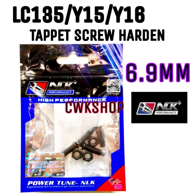 NLK SCREW Y16 FZ150 Y15 LC135 TAPPET SCREW HARDEN 6.9 มม. NLK PERFORMANCE