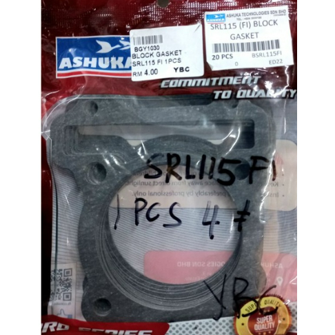 SRL115 FI / SRL 115 FI / LAGENDA 115 FI ASHUKA BLOCK GASKET (1 ชิ้น)