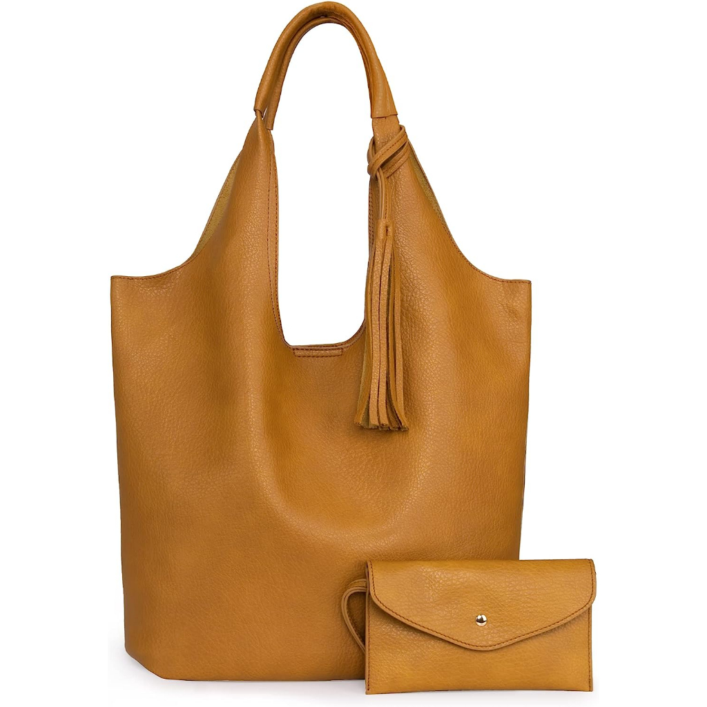 Montana West Slouchy Hobo กระเป๋าสําหรับผู้หญิงกระเป๋าสะพายดีไซน์นุ่มสุภาพสตรีที่จับด้านบน