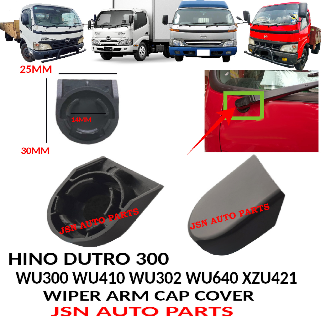WIPER ฝาครอบแขน HINO DUTRO WU300 WU410 WU640 WU302 XZU421 HARGA สําหรับ 2PCS !!!
