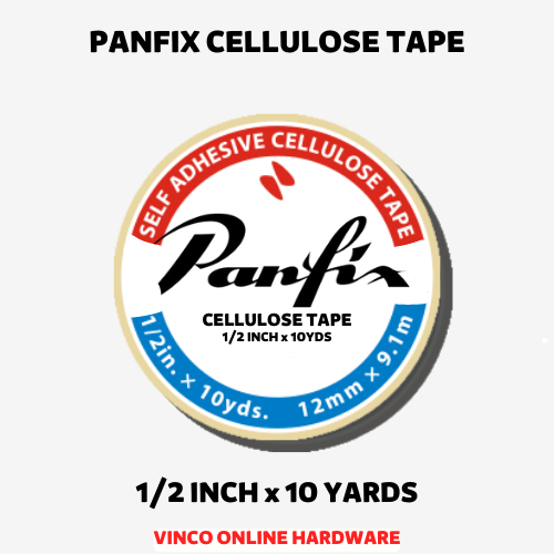 เทปเซลลูโลส Panfix 12MM x 10 หลา x 25mm Core / 1/2" x 10YDS x 1" Core