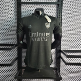 เสื้อกีฬาแขนสั้น ลายทีม Arsenal Blackout Special Edition Player Issue Kit 22 23 ชุดเยือน