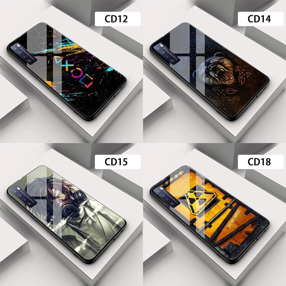 PC Plexiglass Back Case Gamer Art B Series VIVO Y39(5G)/Y29 (4G)/Y20/Y20S/Y20A/Y20i/Y12S/Y12A/Y12D/Y