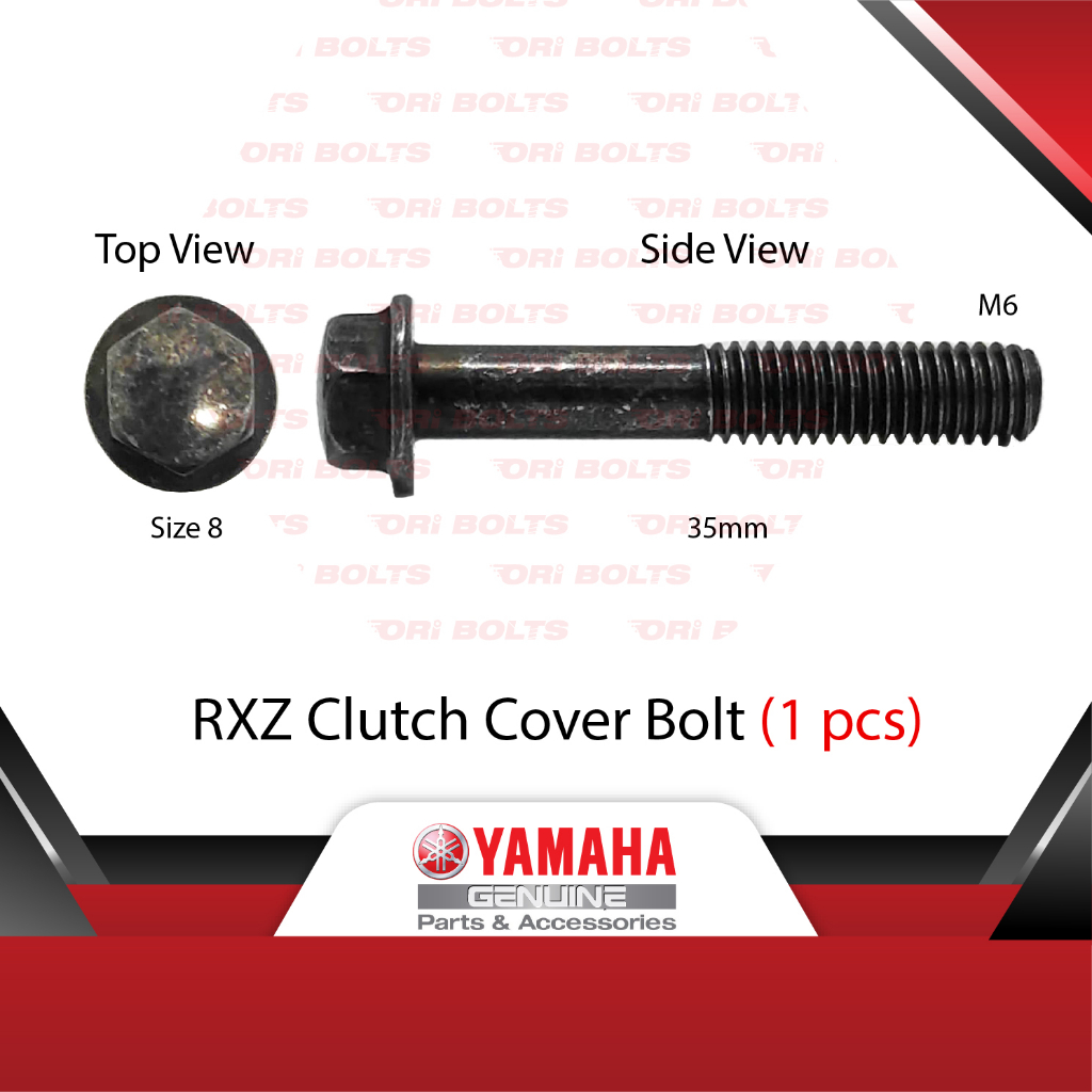 Yamaha RXZ (0808) น๊อตฝาครอบคลัช ขนาด 8 Panjang 35mm - 95027-06035