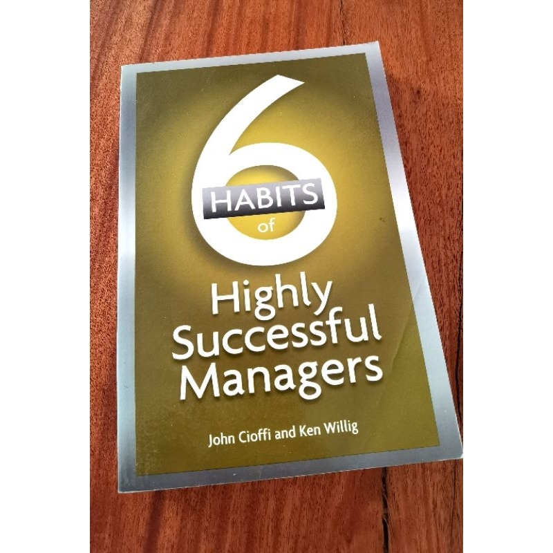 หนังสือผู้จัดการที่ประสบความสําเร็จของ 6 นิสัยโดย John Cioffi