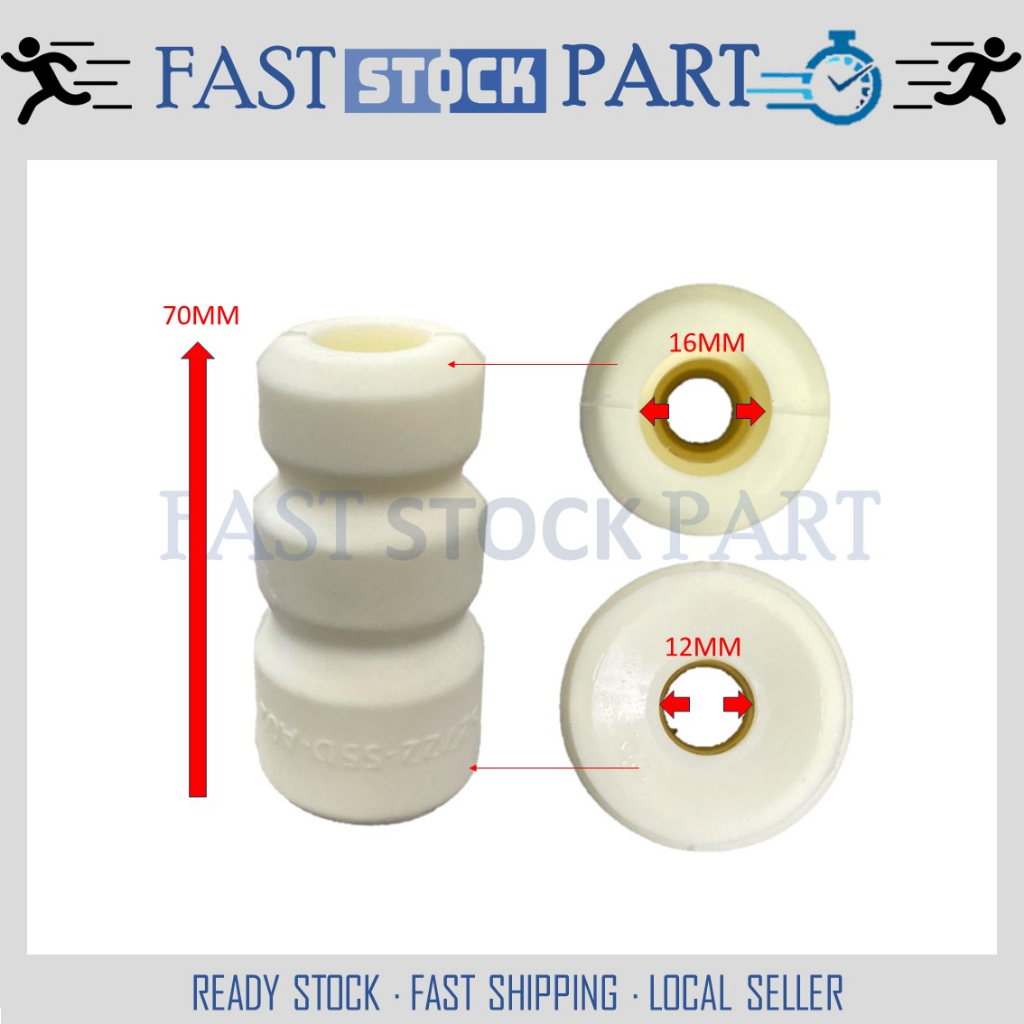 1PC REAR DAMPER BUSH - 52722-S5D-A02 HONDA CIVIC (2000-2006) /ACURA RSX DC5 2.0 L K20A3 (2000-2005)