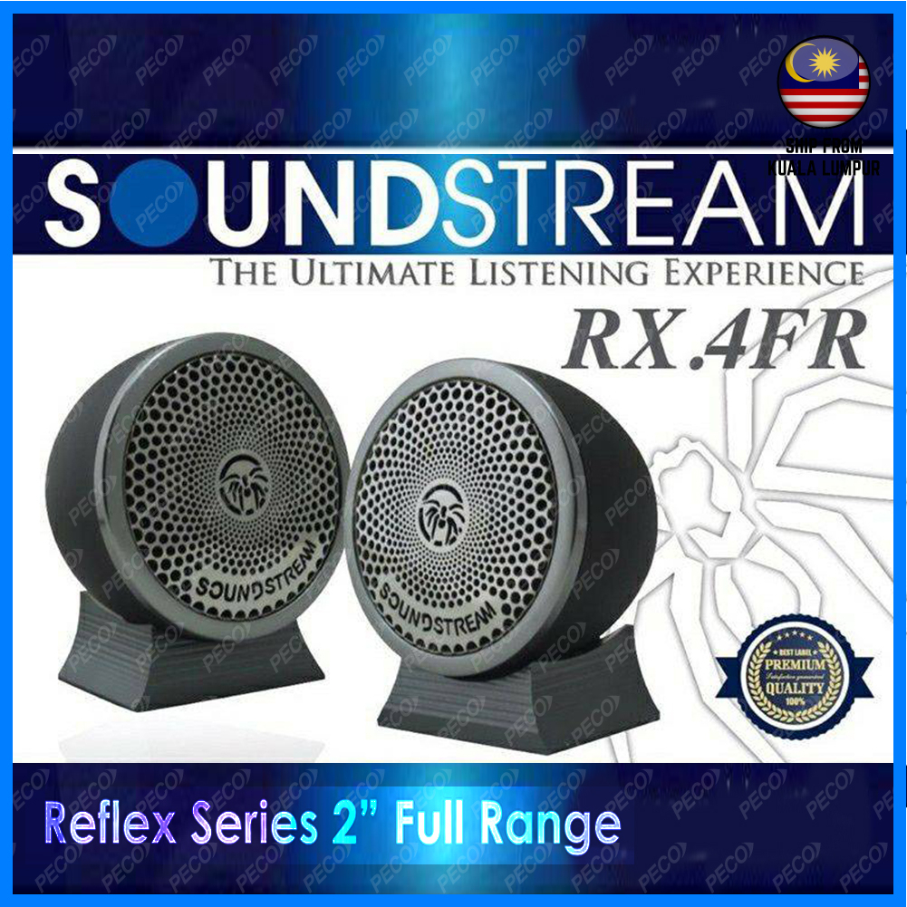 SOUNDSTREAM RX.4FR 2 INCH FULL RANGE SPEAKERS TWEETER