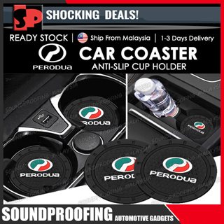 [Coaster Cup Holder] PERODUA ALZA MYVI ATIVA BEZZA AXIA ARUZ แผ่นรองแก้ว กันลื่น สําหรับรถยนต์