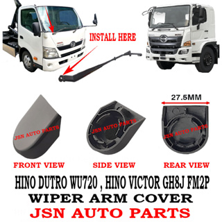 ฝาครอบที่ปัดน้ําฝน HINO DUTRO WU720 XZU720 HINO VICTOR GH8J FM2P สําหรับรถบรรทุก 2 ชิ้น