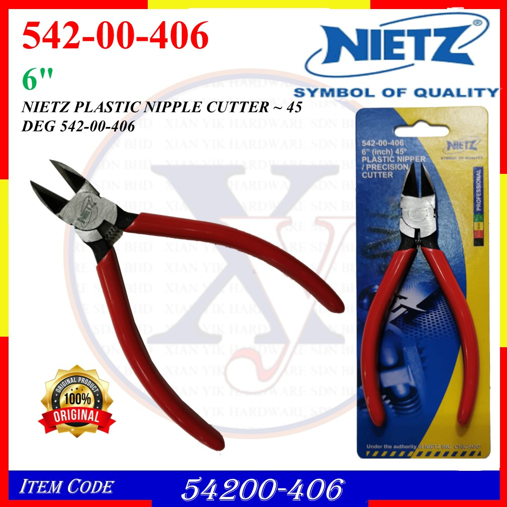 54200-406 (6" 150มม 54200406) NIETZ เครื่องตัดพลาสติก ~ 45 DEG 542-00-406
