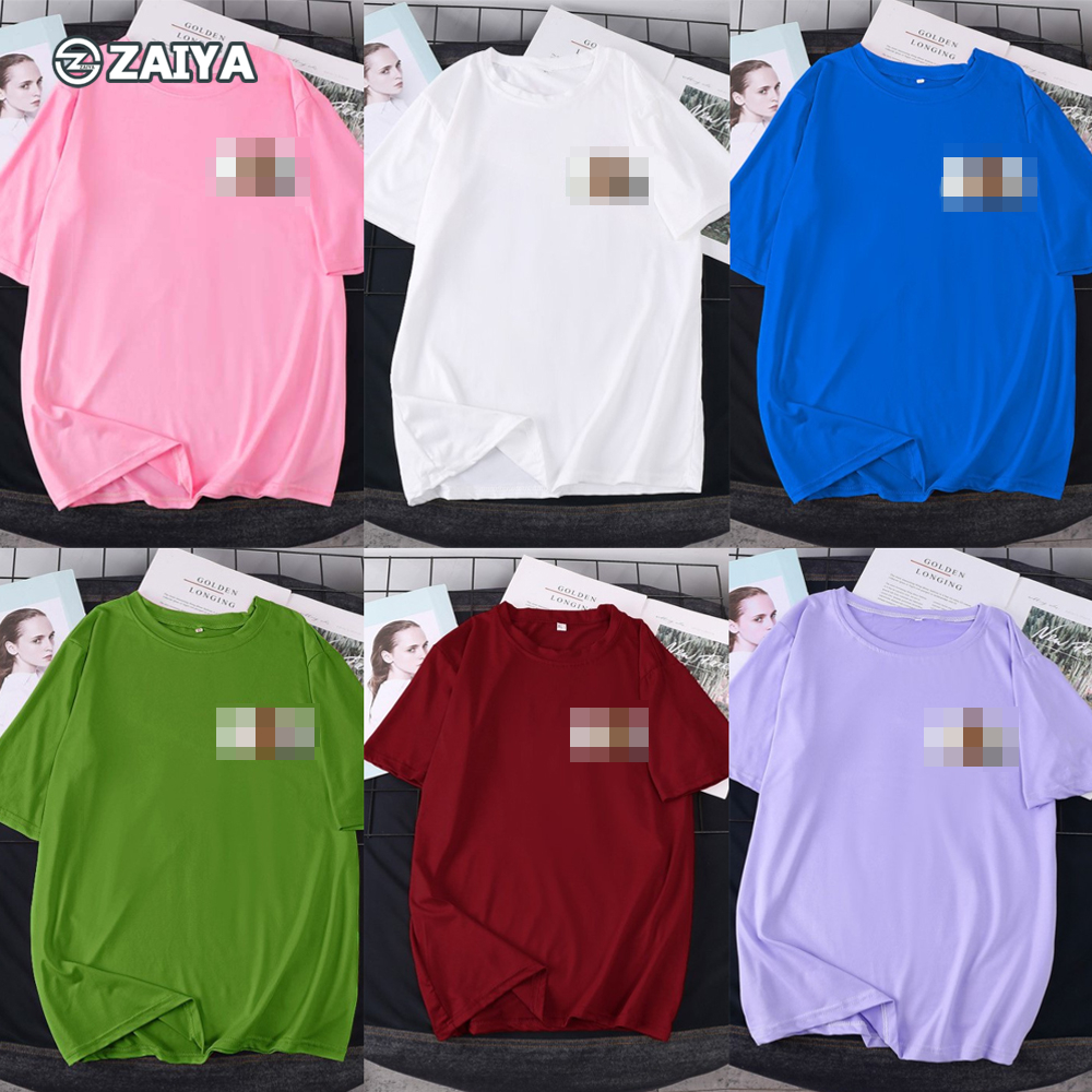 YING YING เสื้อยืดคู่รักแขนสั้นพิมพ์ลายการ์ตูนน่ารักแฟชั่น