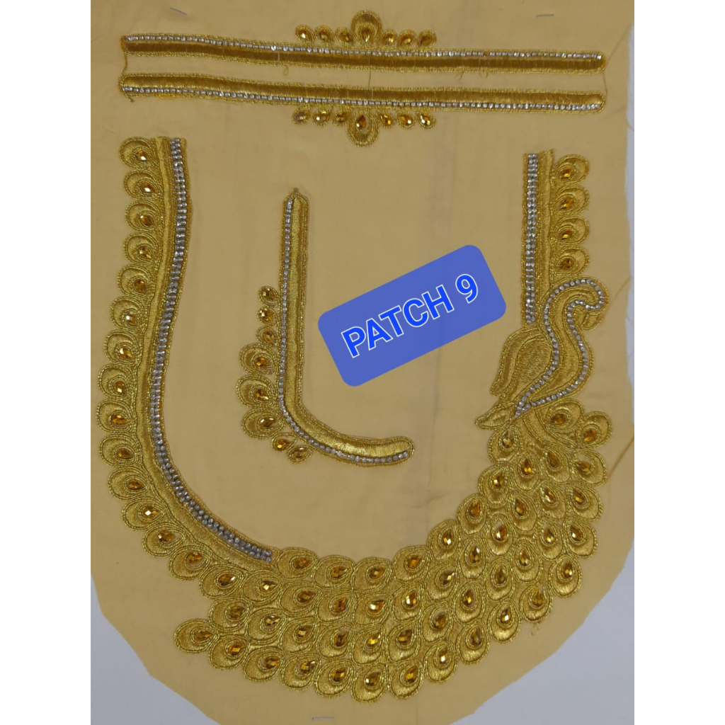 BACK DESIGN EMBROIDERY WORK SAREE BLOUSE PATCH09