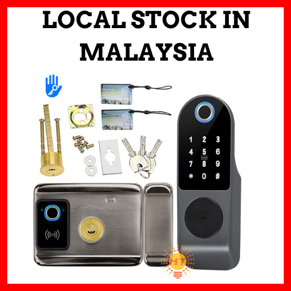 TTlock App ล็อคลายนิ้วมือสองด้านอัจฉริยะสําหรับประตูตะแกรง