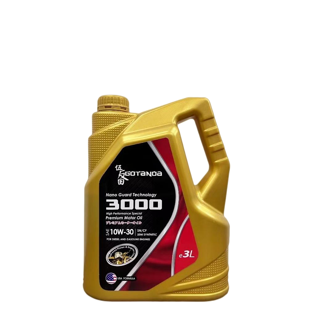 Gotanoa 3000 SAE 10W-30 SN/CF Semi Synthetic Premium Motor Oil 3 Litre田 10W30 3L