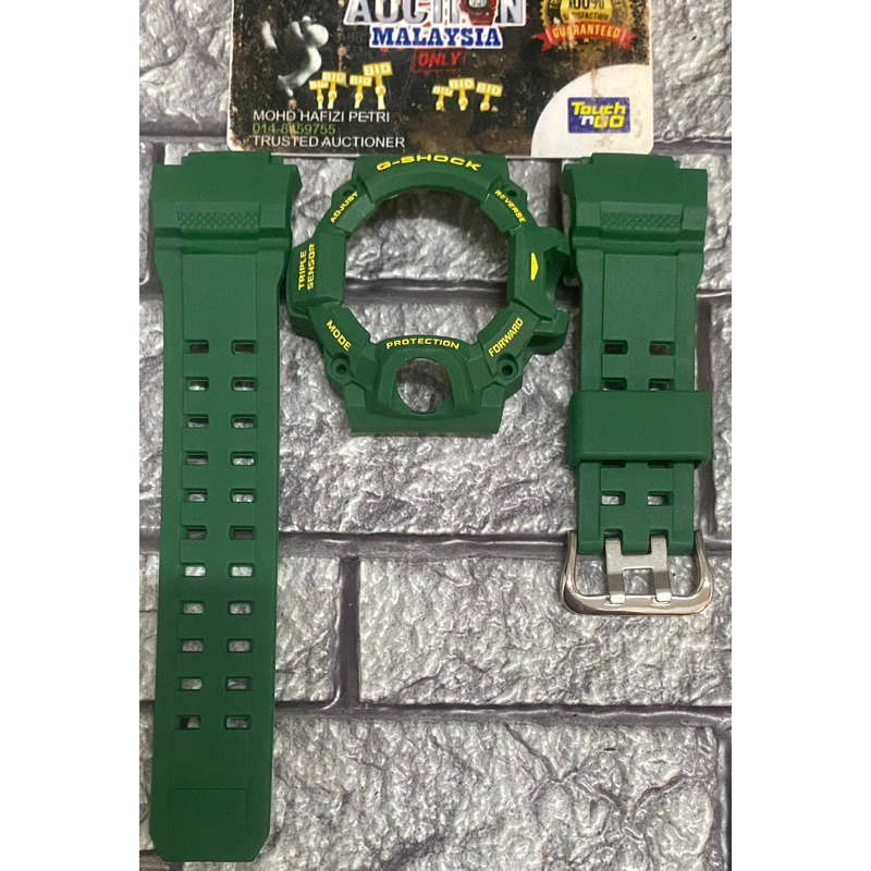 BNB GW9400 RANGEMAN HIJAU (TALI TEBAL) + หัวเข็มขัดญี่ปุ่น