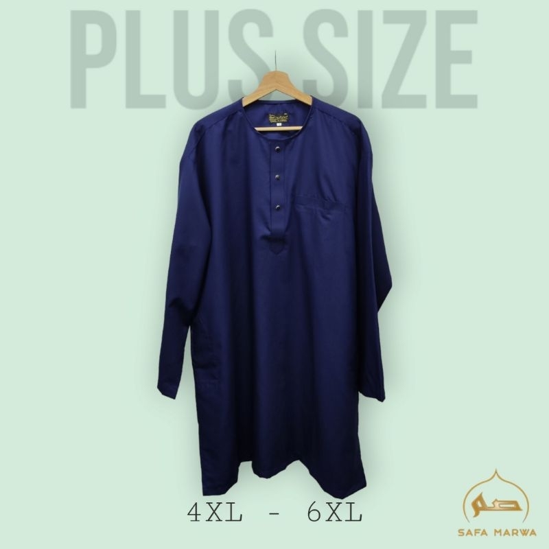 Kurta Plus Size ไม่มีปลอกคอ 4xl ถึง 6xl