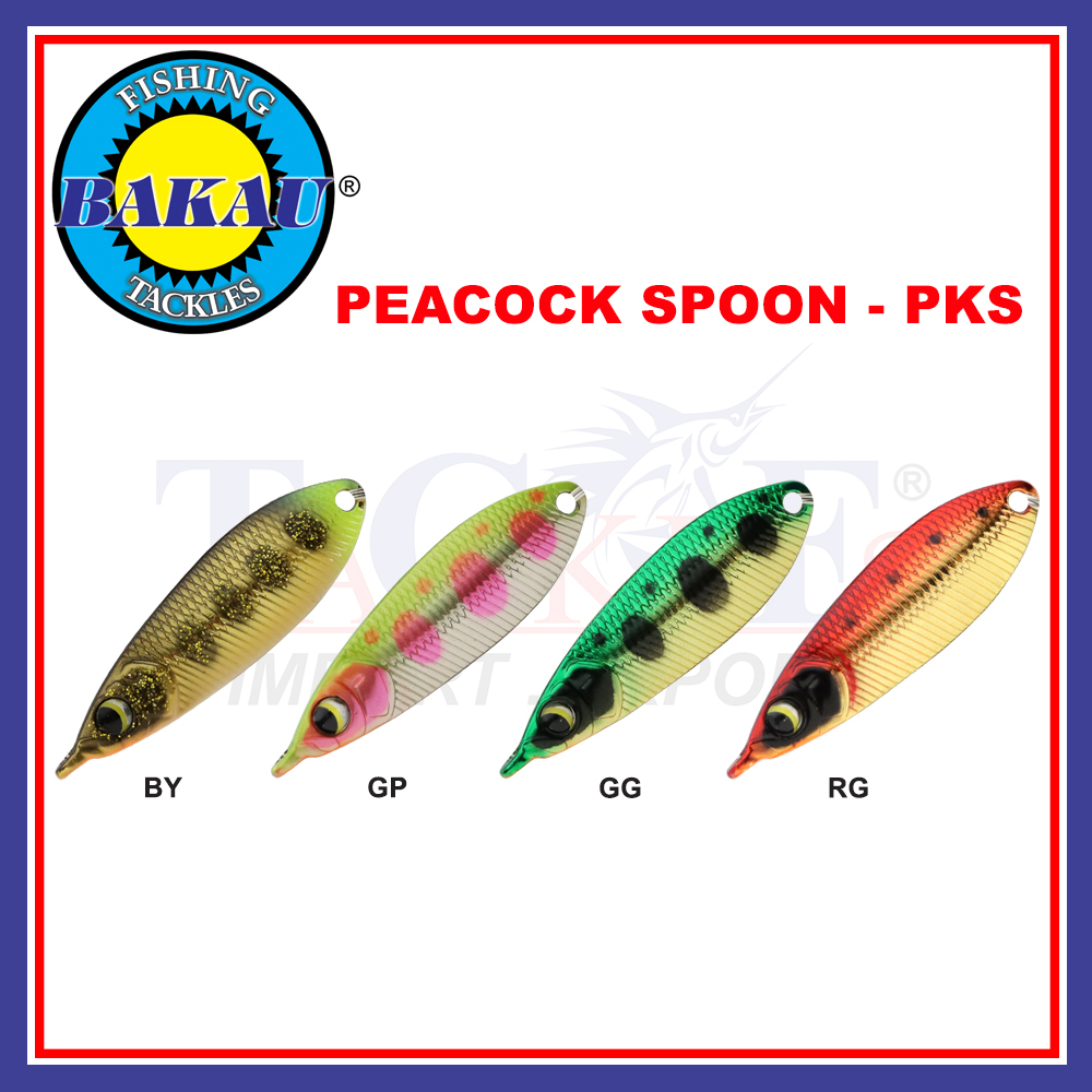 Baakau Peacock Spoon PKS Fishing Spoon Lures เหยื่อตกปลา