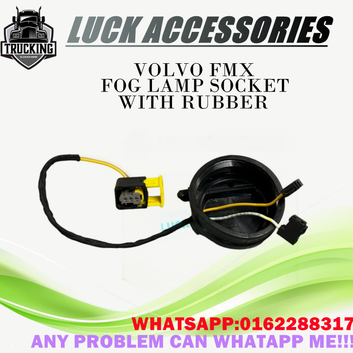 VOLVO FMX ซ็อกเก็ตโคมไฟหมอกพร้อมยาง