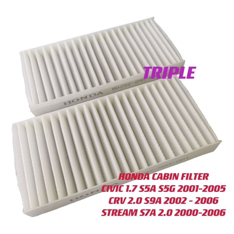 กรองแอร์ Honda Civic 1.7 S5A, CRV S9A, Stream S7A