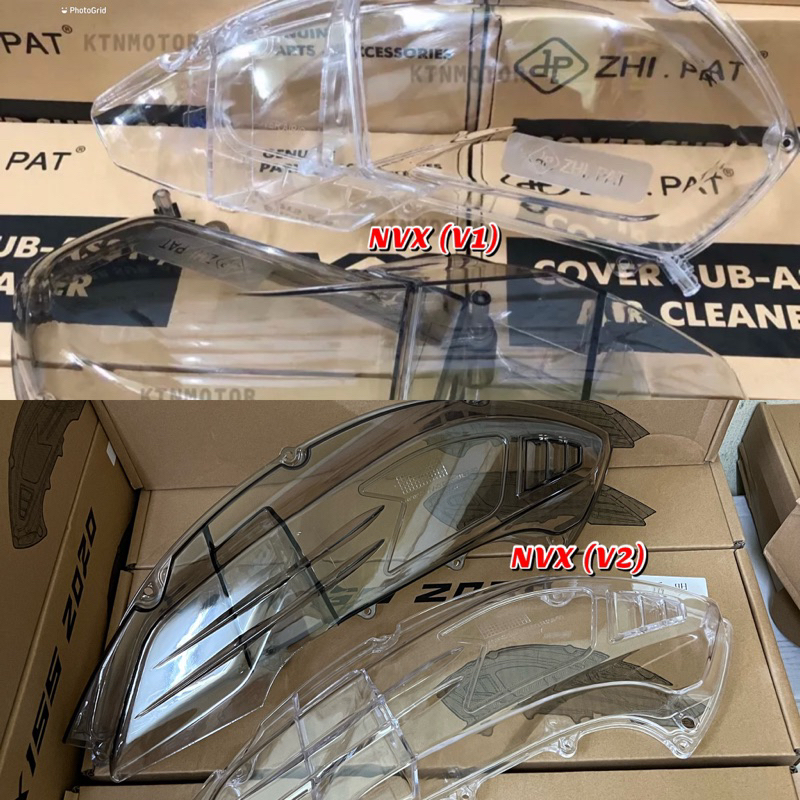 NVX155 V1 / NVX V2 / NVX V3 / NMAX V2 / NMAX V3 ฝาครอบกรองอากาศ TRANSPARENT ฝาครอบกรองอากาศ TINTED A