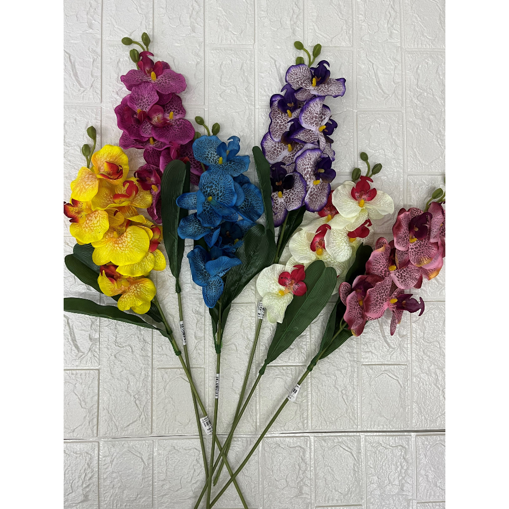 BAJET กล้วยไม้ผีเสื้อ/Orkid Kain/Orkid Biasa/ ดอกไม้ประดิษฐ์/กล้วยไม้ประดิษฐ์/ดอกไม้ Orkid/Orchid