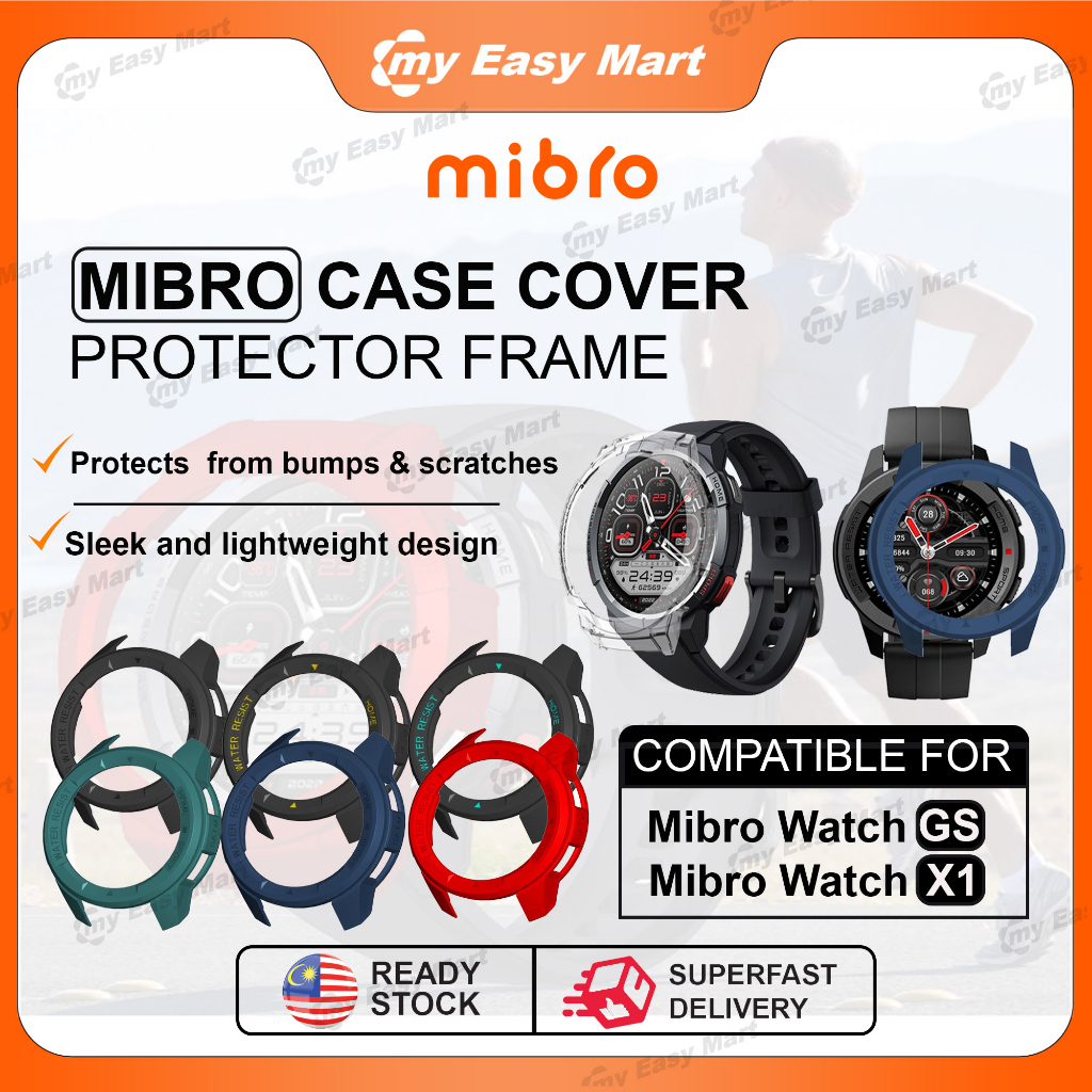 24hr เรือmibro สําหรับ Mibro GS & Mibro X1 Smartwatch Protector กรอบนาฬิกา PC เคสป้องกัน Mibro ปลอก