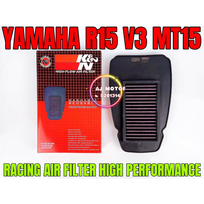 Mt15 R15 V3 RACING กรองอากาศ YAMAHA MT 15 CLEANER กล่อง KOTAK ANGIN BMC UMA ENGINE ENJIN น้ํามัน MIN