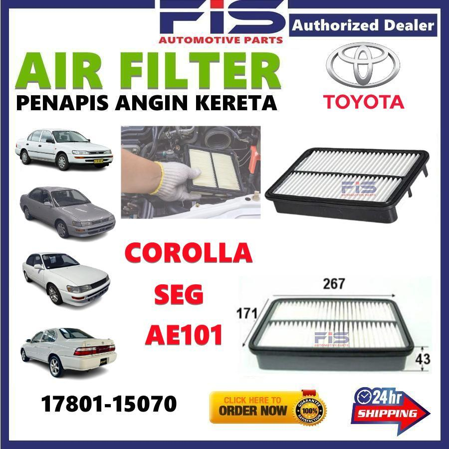 FIS กรองอากาศ Toyota Corolla AE101 A-1383 17801-15070 Penapis Angin Kereta