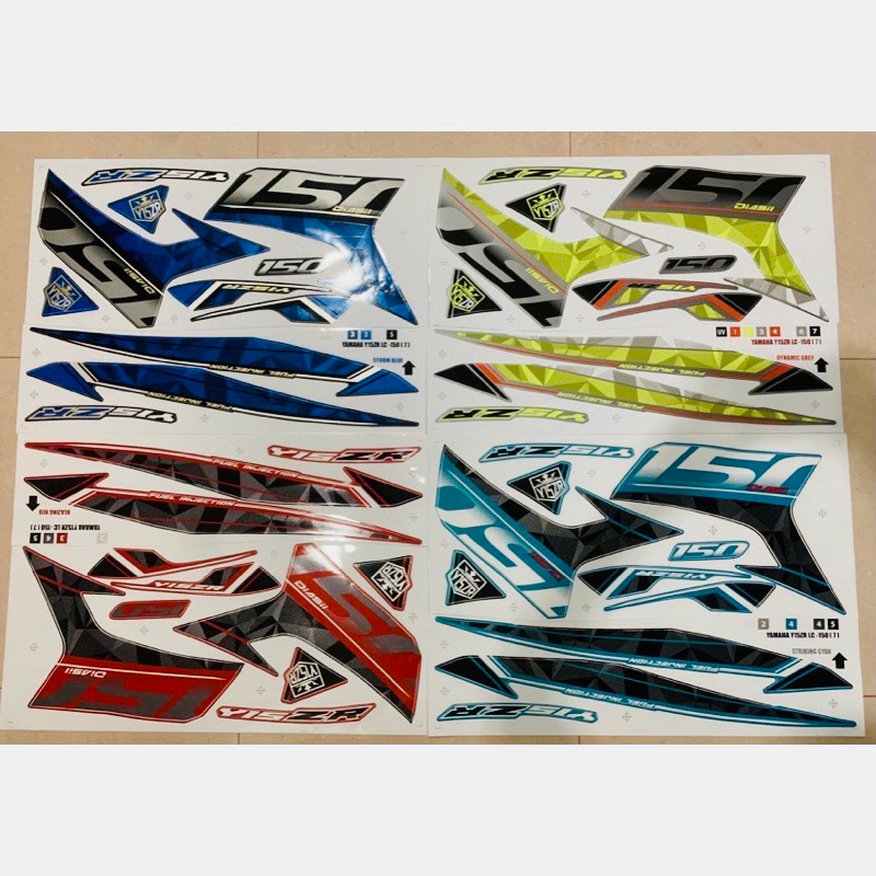 YAMAHA Y15 Y15Z Y15ZR EXCITER 150 BODY COVER SET STRIPE 7 (7TH) BODY COVERSET STICKER