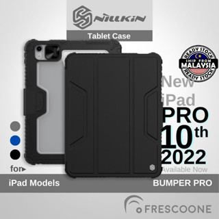 Nillkin BUMPER Pro เคสแท็บเล็ต ฝาพับ ป้องกันกล้อง สําหรับ iPad 10 10.9 2022 Pro 11 12.9 Air 5 4 Mini 6 9 8 7