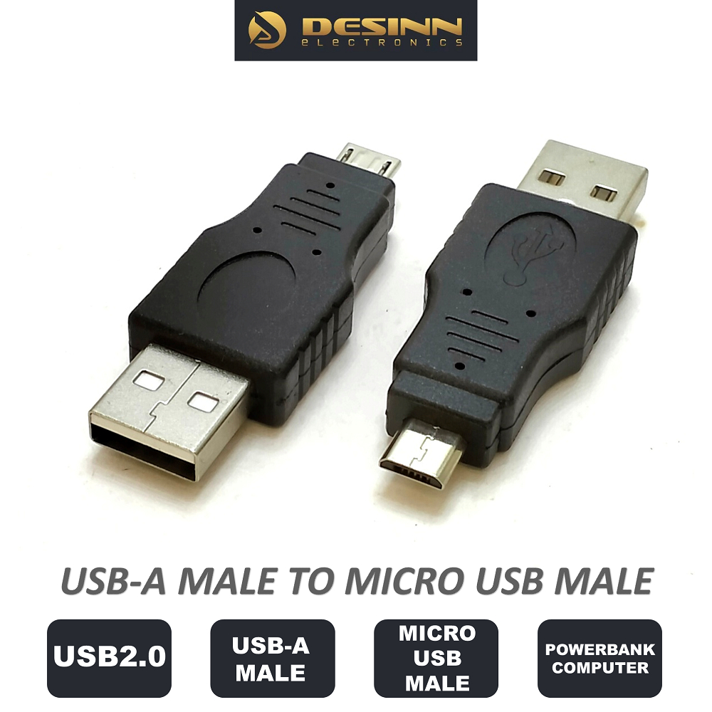 USB-A ถึง Micro USB ชายอะแดปเตอร์สําหรับ Powerbank คอมพิวเตอร์สายชาร์จโทรศัพท์แท็บเล็ตแล็ปท็อป