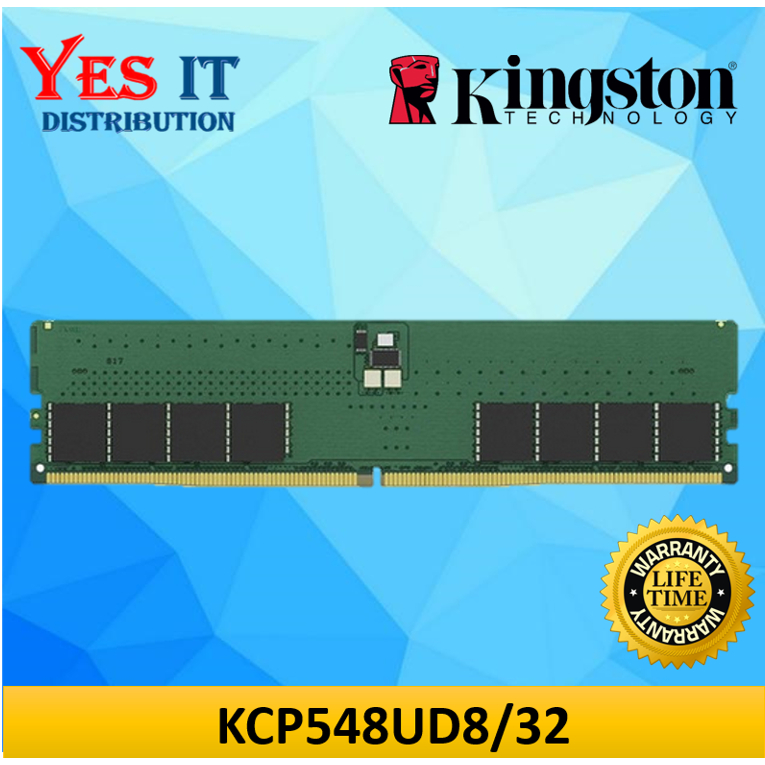 Kingston KCP548UD8-32 32GB DDR5 4800MT/s Non-ECC Unbuffered DIMM