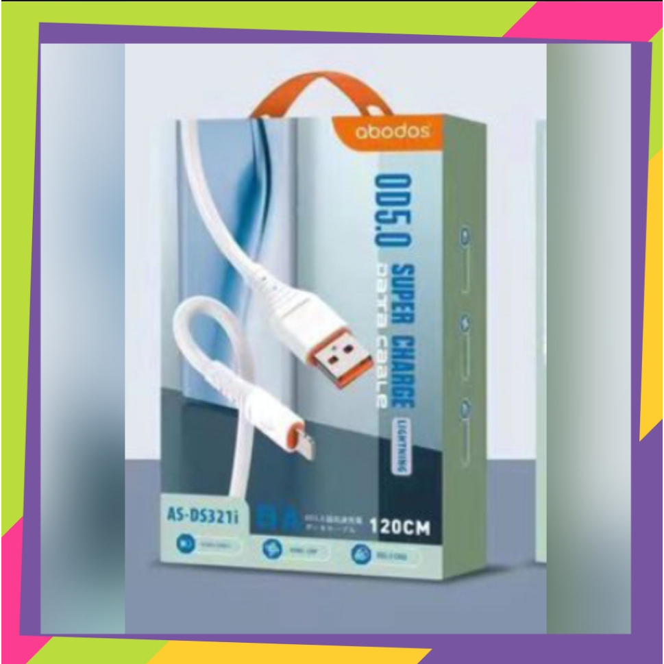 ABODOS SUPER CHARGER DATA CABLE 120 เมตร 6A MODEL:-AS-DS321i