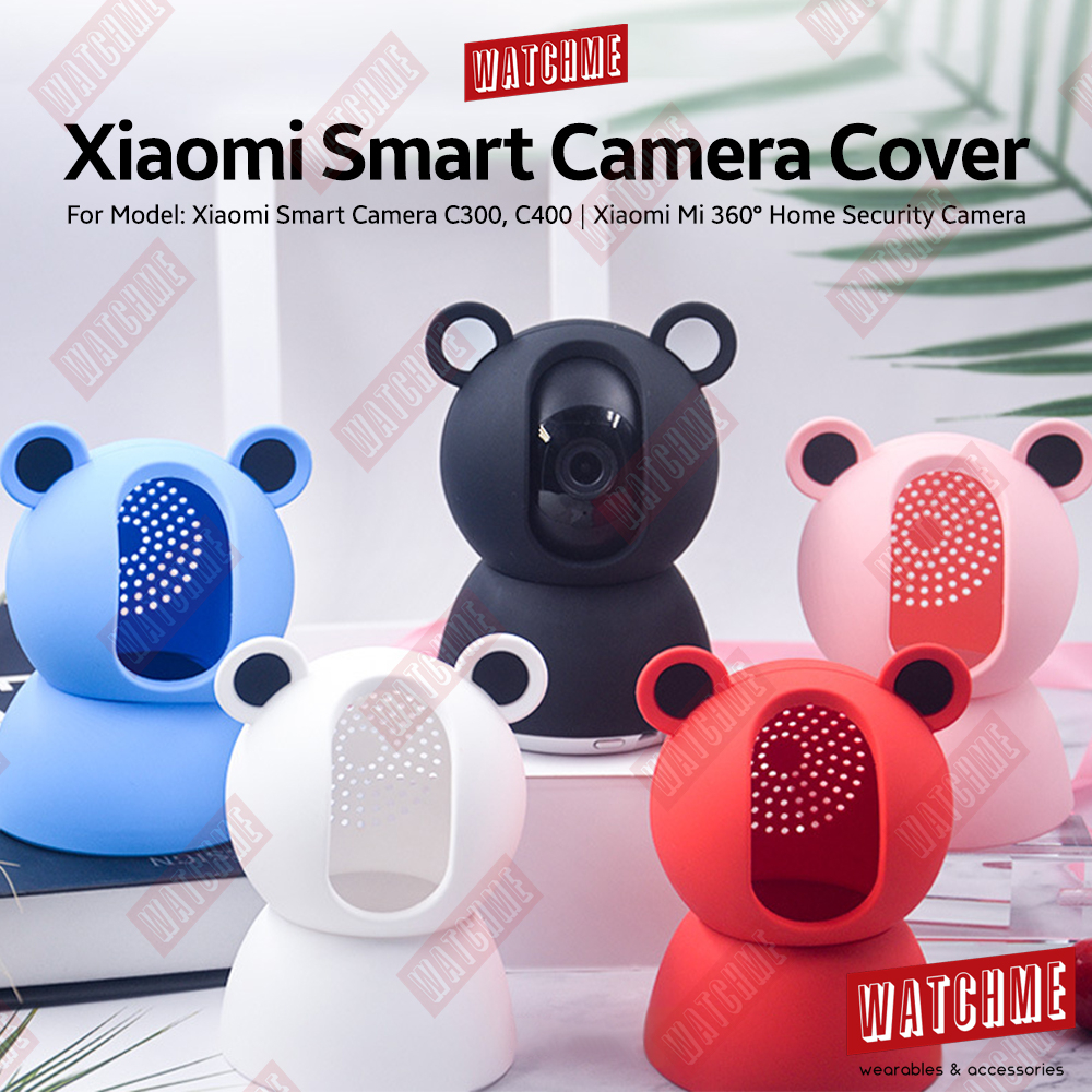 Xiaomi Mi Home Security ฝาครอบกล้องอัจฉริยะ,เคสป้องกัน,เคสสีซิลิโคนอ่อนนุ่มสําหรับกล้อง Mi C300 C400