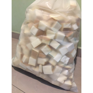 1KG Bean Bag รีฟิล/โฟมก้อน/ไส้โฟม/ถุงถั่วโซฟาไฟเบอร์/Isi Foa…