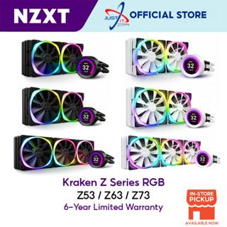 Nzxt Kraken Z SERIES RGB ( Z53 RGB / Z63 RGB / Z73 RGB ) คูลเลอร์เหลว พร้อมจอแสดงผล LCD - สีขาว / ดํา