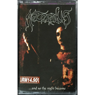 Aeternus ...และตอนกลางคืน Became 1998 HAMMERHEART RECORDS CASSETTE (โลหะตาย สีดํา)