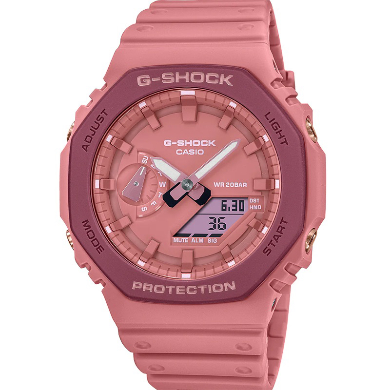 G-shock GA-2100 นาฬิกาข้อมือ อะนาล็อก ดิจิทัล ออโต้ไลท์ UNISEX GA-2100 SERIES GA-2110SL-4A4 h926