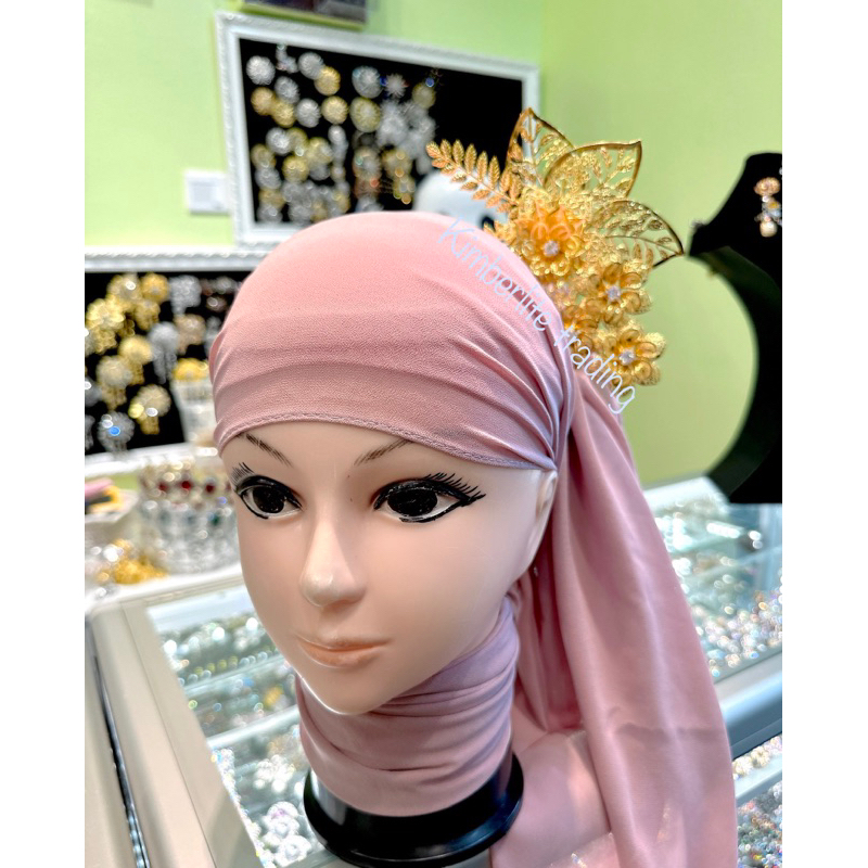 Stok:/cucuk Sanggul tepi bertudung/exclusive cucuk/hijab friendly/thema tradisional/ชิ้นผม/