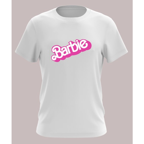 BARBIE THE MOVIE เสื้อยืดคอกลมสําหรับเด็กและผู้ใหญ่