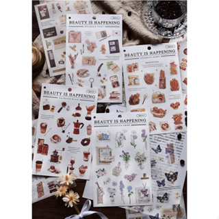 Heyday สติกเกอร์ ลาย Beauty is Happening Washi DIY สําหรับตกแต่งสมุดไดอารี่