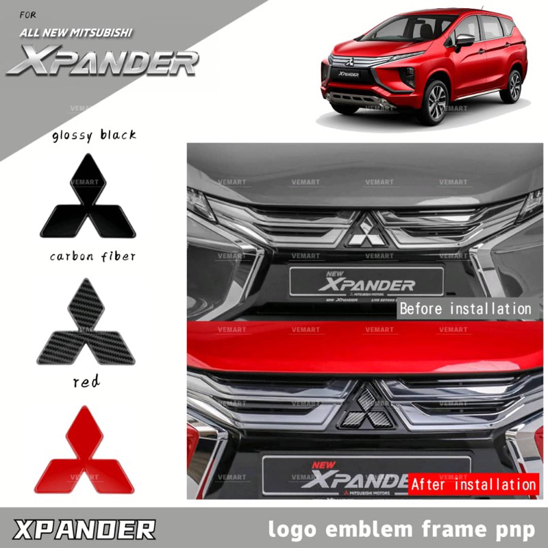 Vemart mitsubishi xpander โลโก้สัญลักษณ์ pnp อุปกรณ์เสริม