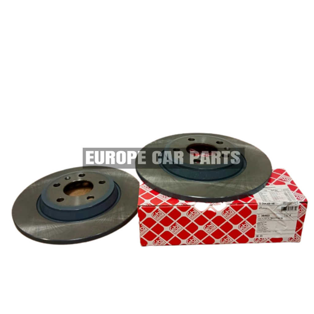 ( FEBI GERMANY 100% ) 8K0615601M FEBI BILSTEIN ด้านหลังเบรคแผ่นดิสก์สําหรับ AUDI A4 B8 B8.5 A5 A6 A7