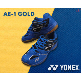 Yonex AE-1GOLD รองเท้าแบดมินตัน (สีฟ้า/สีดํา)