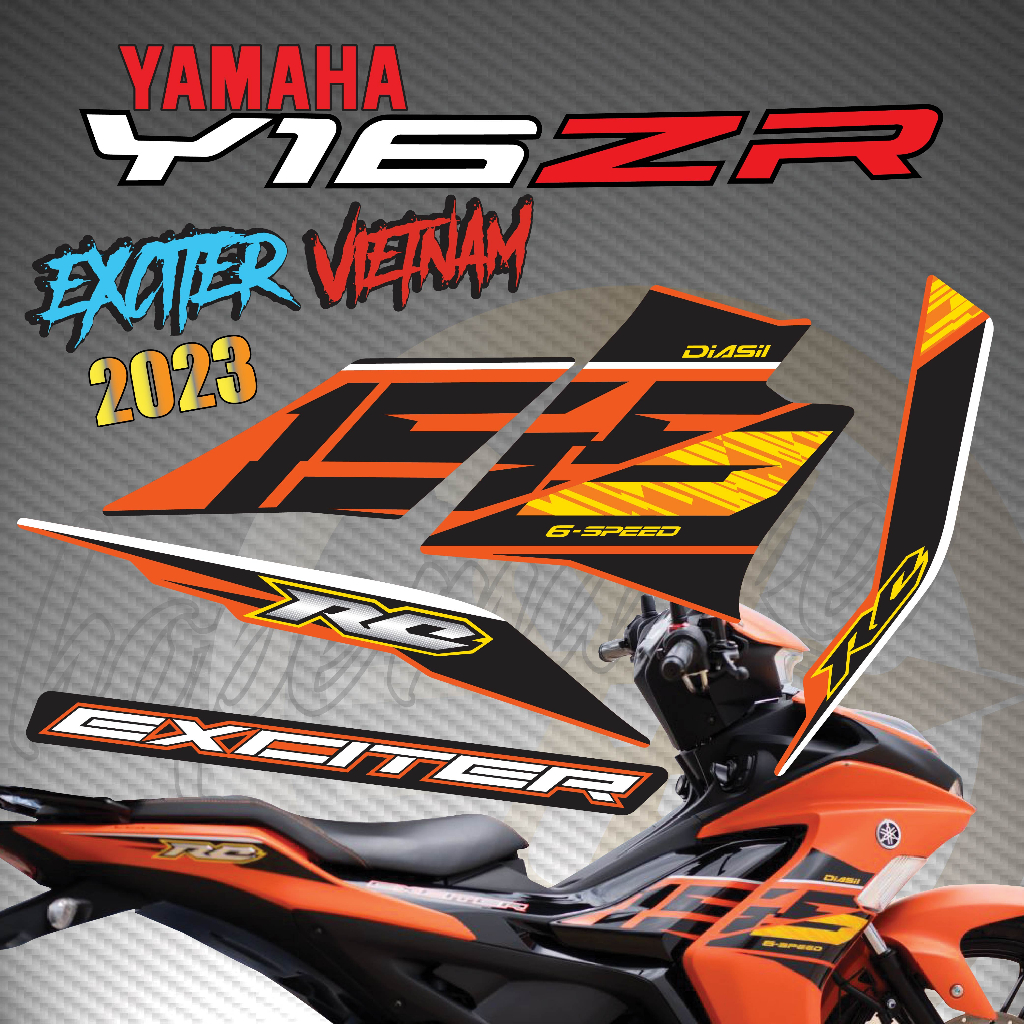 Stripe MOTOR YAMAHA Y16 Y16ZR EXCITER 155 VVA 2023 ( 67 ) สติ๊กเกอร์ร่างกายแบบกําหนดเอง