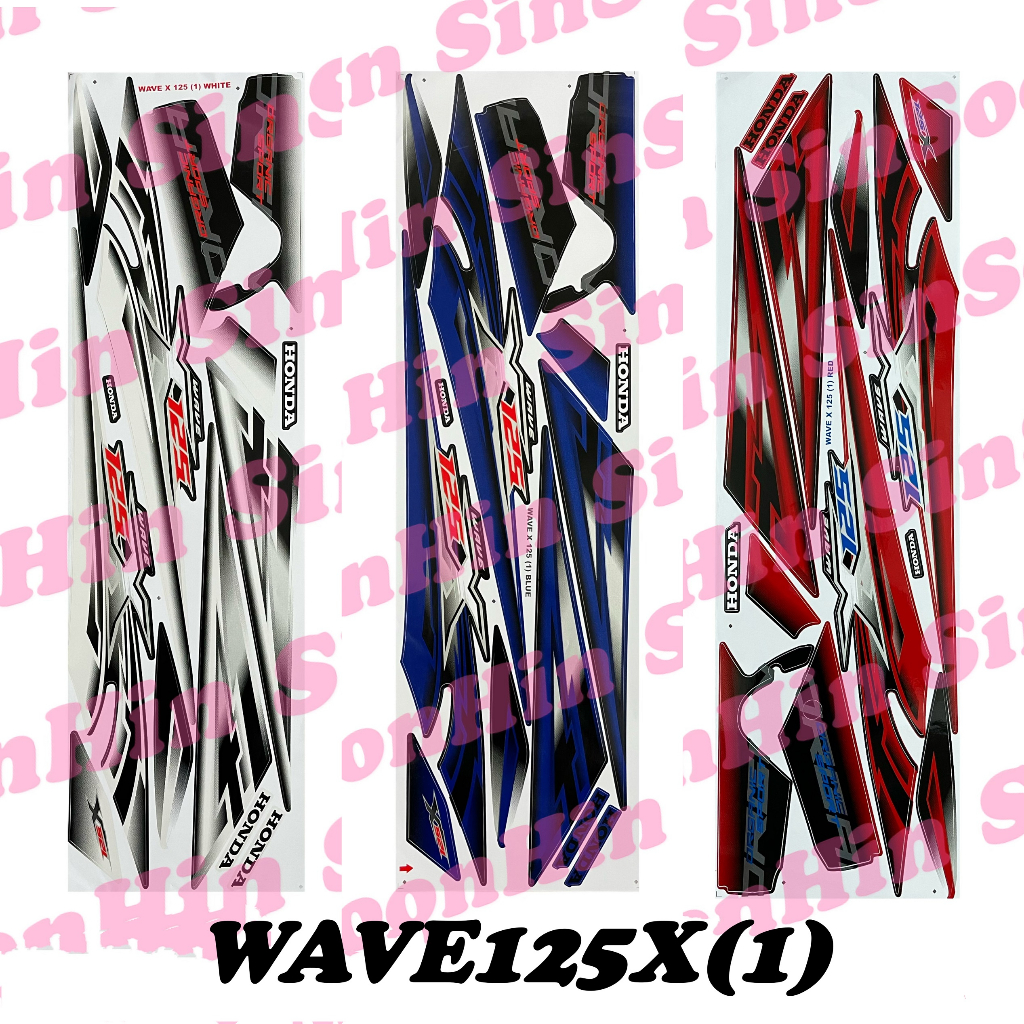 WAVE125X Ultimo (1) Body Sticker / Stripe stiker w125x wave 125x wave125-x