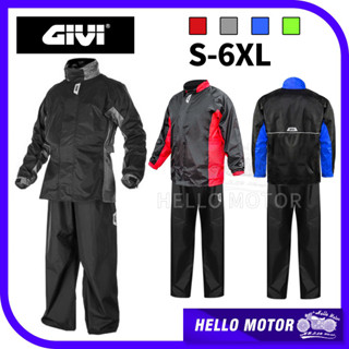 Givi RRS07 Baju Huja (S - 6XL) เสื้อกันฝน รถจักรยานยนต์ Ridertech Baju Hujan saiz besar jack