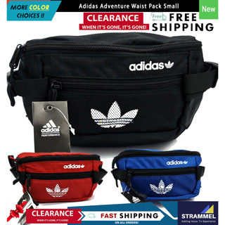 Adidas Adventure กระเป๋าคาดเอว ขนาดเล็ก สีดํา สําหรับวิ่งจ๊อกกิ้ง