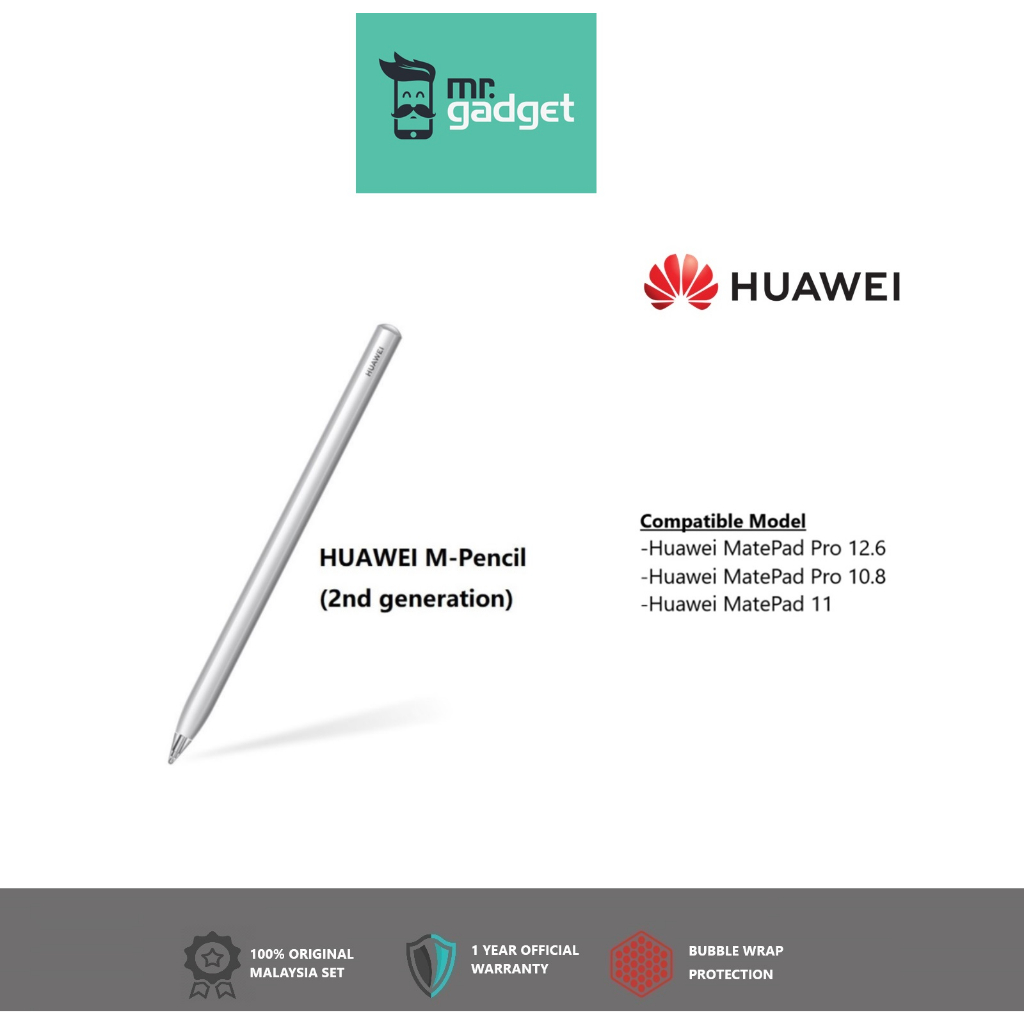 Huawei M-Pencil (รุ่นที่ 2) Huawei M- ปากกาสไตลัสดินสอ สําหรับ MATEPAD PRO &amp; MATEPAD 11,10.4